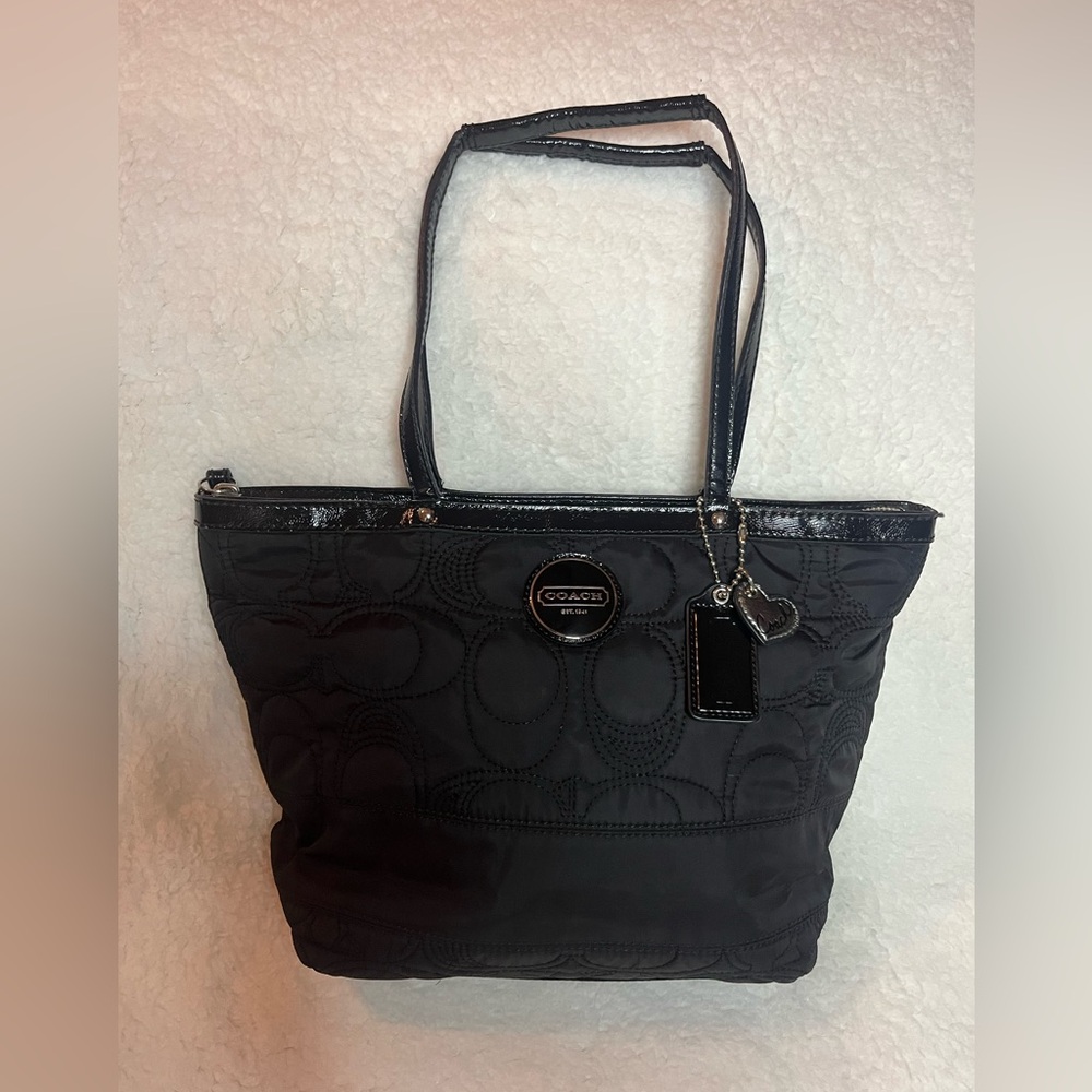 Coach- Princess Street‎ Dome Satchel Cloth Tote- CLEAN- EUC - Picture 2 of 9